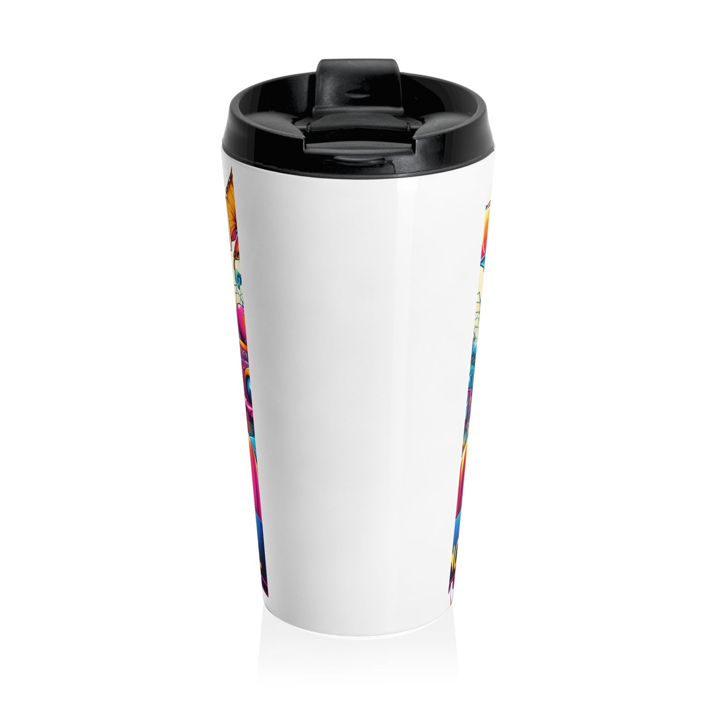 Stainless Steel Travel Mug  "2025: I Survived The Great Metaverse Crash, Now I'm Back To Reality"