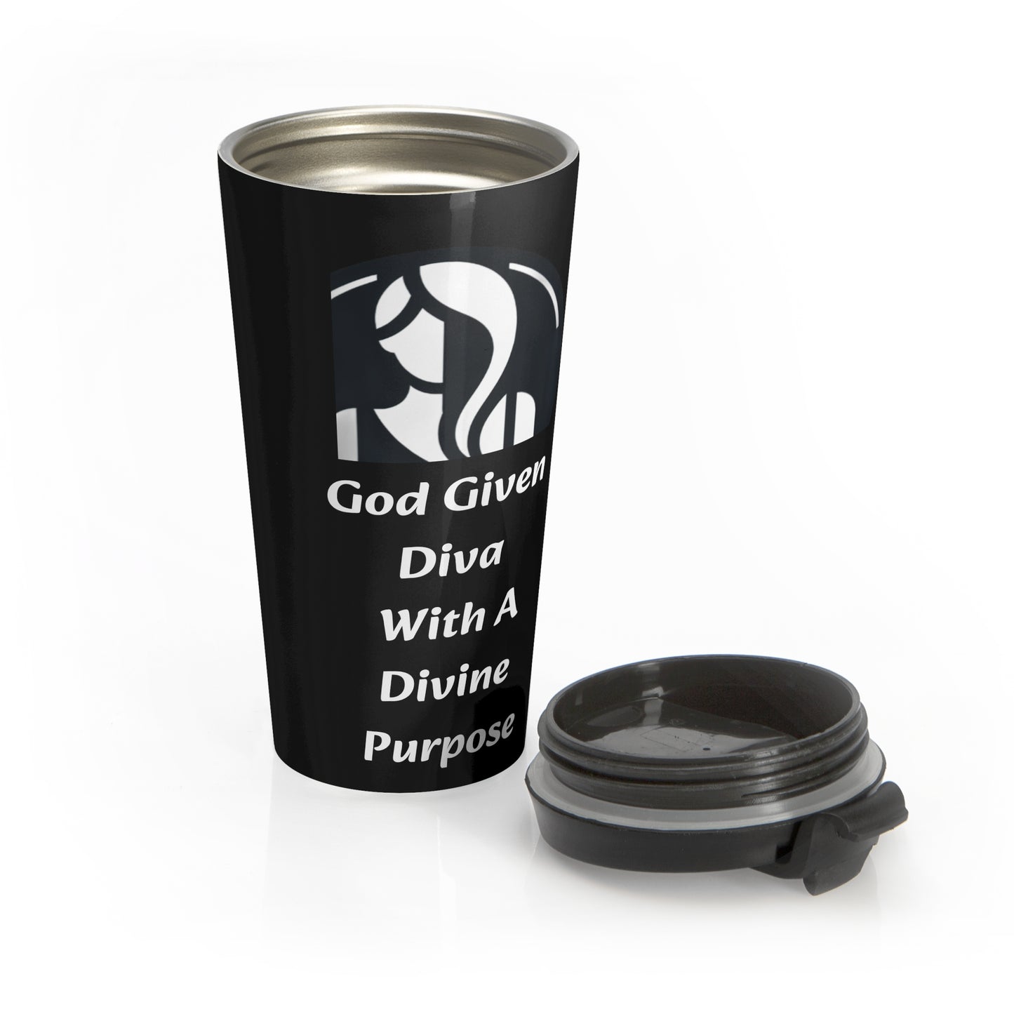 Stainless Steel Travel Mug " God Given Diva With A Divine Purpose"