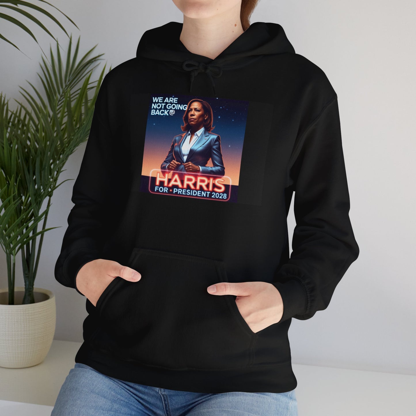 Unisex Heavy Blend™ Hooded Sweatshirt "We Are Not Going Back: Harris for President 2028"